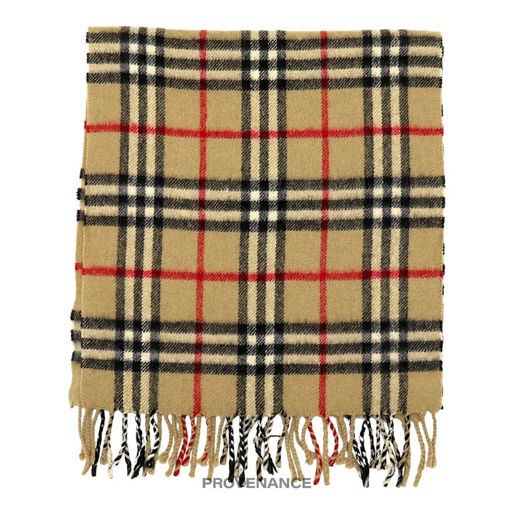 🔴 Burberry Scarf - Silver Jubilee Nova Check Cashmere - Picture 2 of 5
